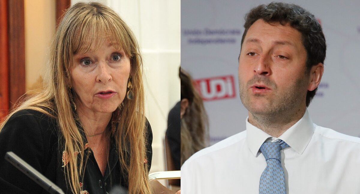 Ana María Gazmuri y Juan Antonio Coloma. Fotos: Agencia Uno