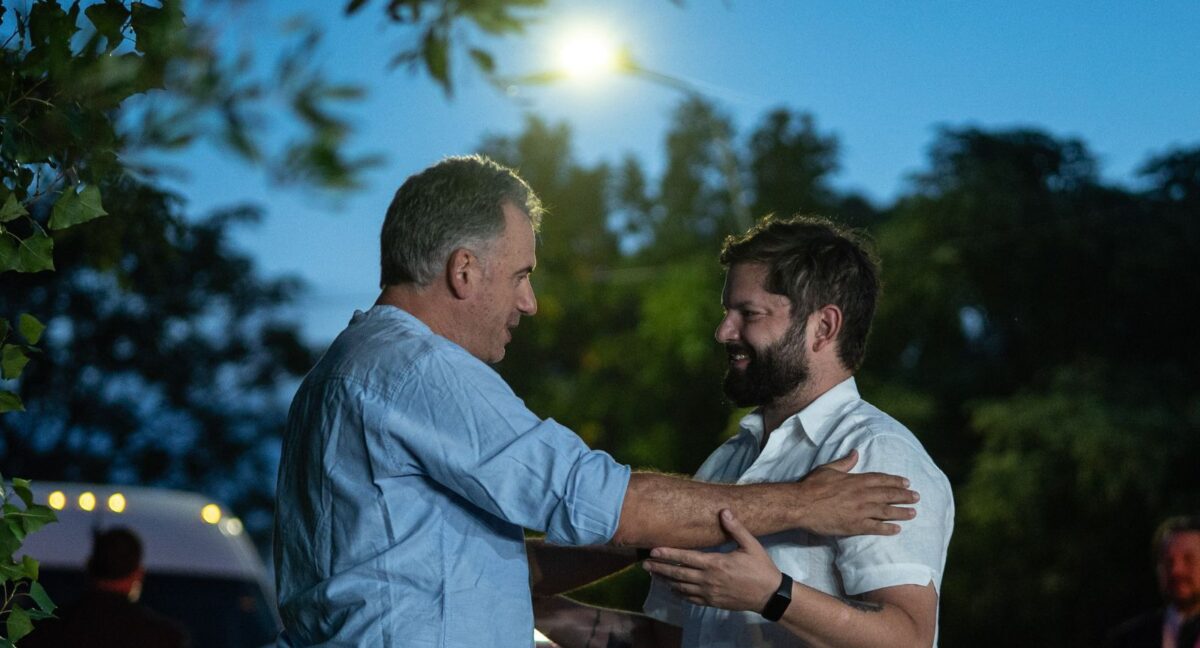 Presidente Boric y Yamandú Orsi: Foto presidencia