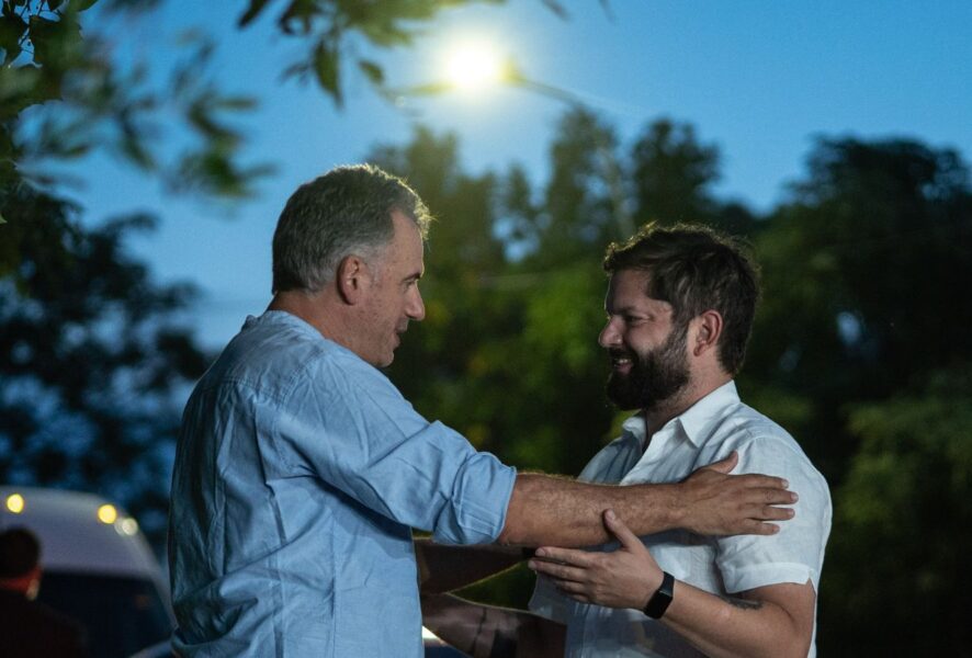Presidente Boric y Yamandú Orsi: Foto presidencia