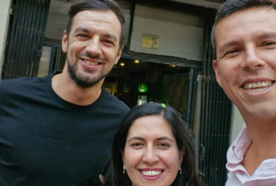 Tomás Vodanovic, Karina Delfino y Claudio Castro