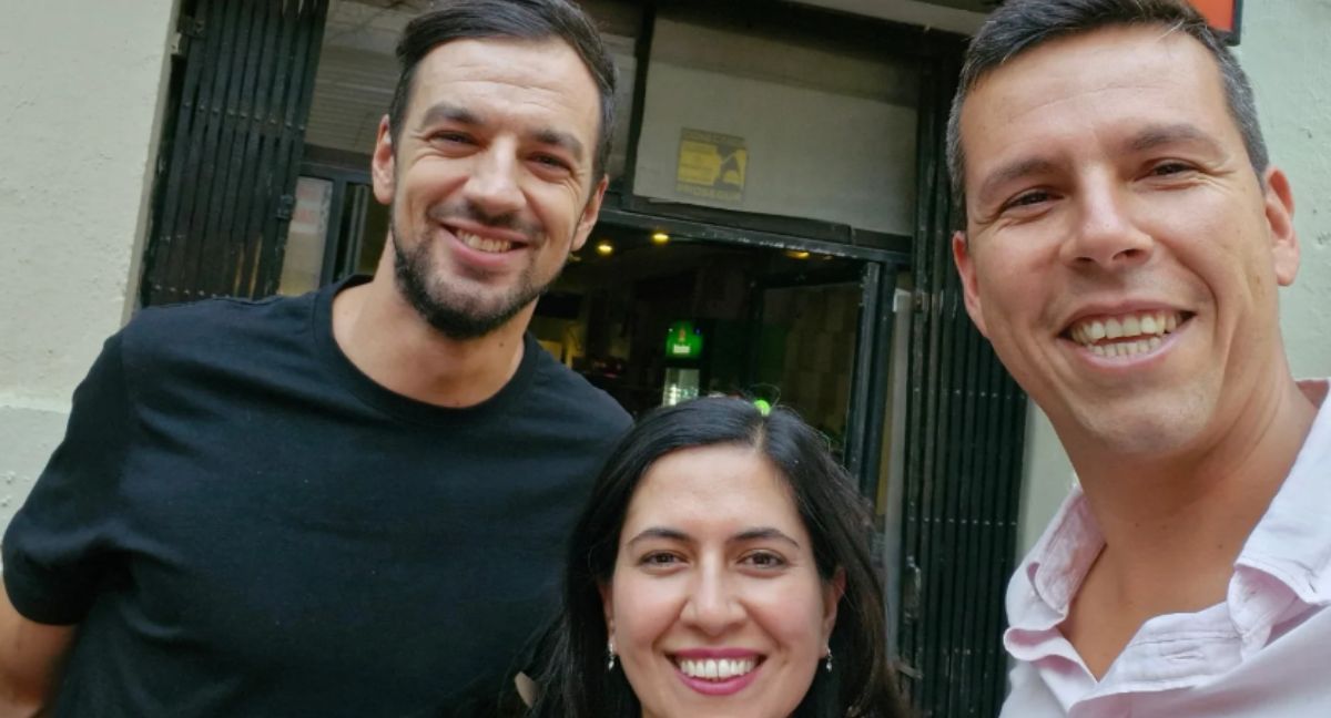 Tomás Vodanovic, Karina Delfino y Claudio Castro