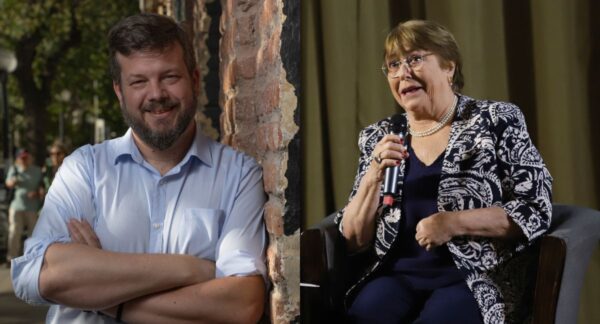Johannes Kaiser y Michelle Bachelet