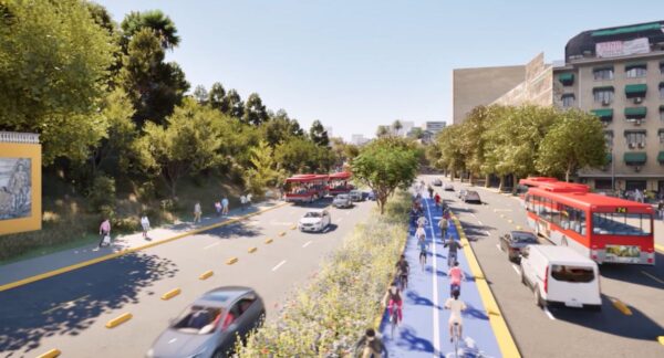 Cómo será la nueva ciclovía de la Alameda