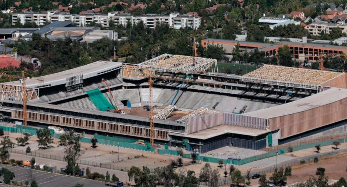 Las obras del Claro Arena. Foto: Cruzados