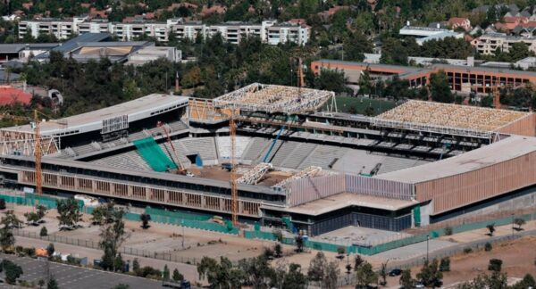 Las obras del Claro Arena. Foto: Cruzados