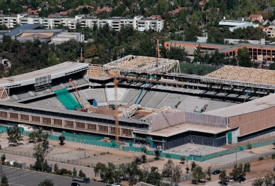 Las obras del Claro Arena. Foto: Cruzados