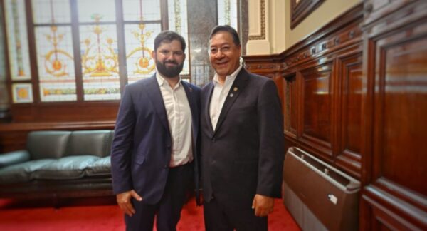 Gabriel Boric y Luis Arce