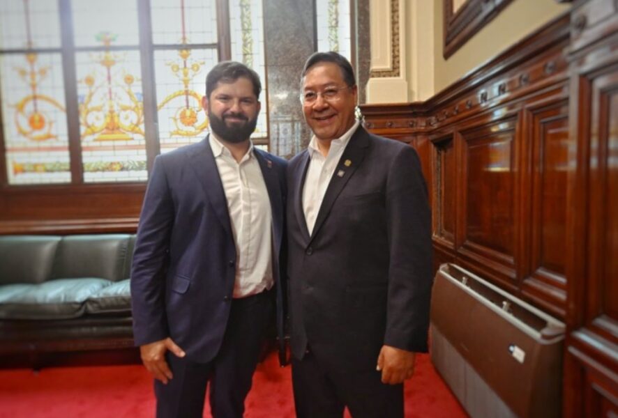 Gabriel Boric y Luis Arce