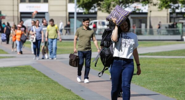 Altas temperaturas en la zona central. Foto: Agencia UNO