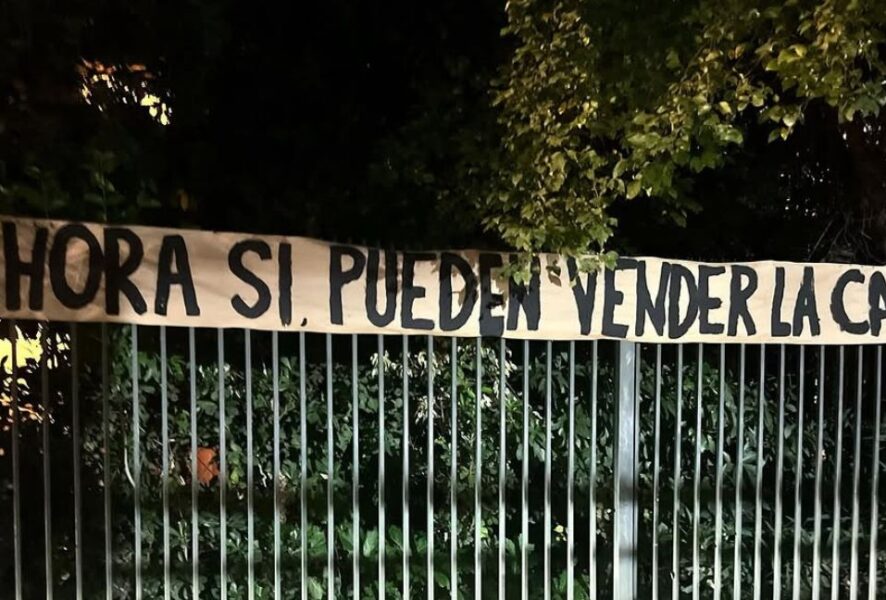 Lienzo UDI en casa de Allende