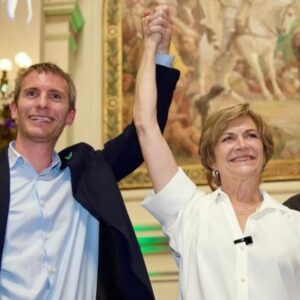 Juan Manuel Santa Cruz y Evelyn Matthei
