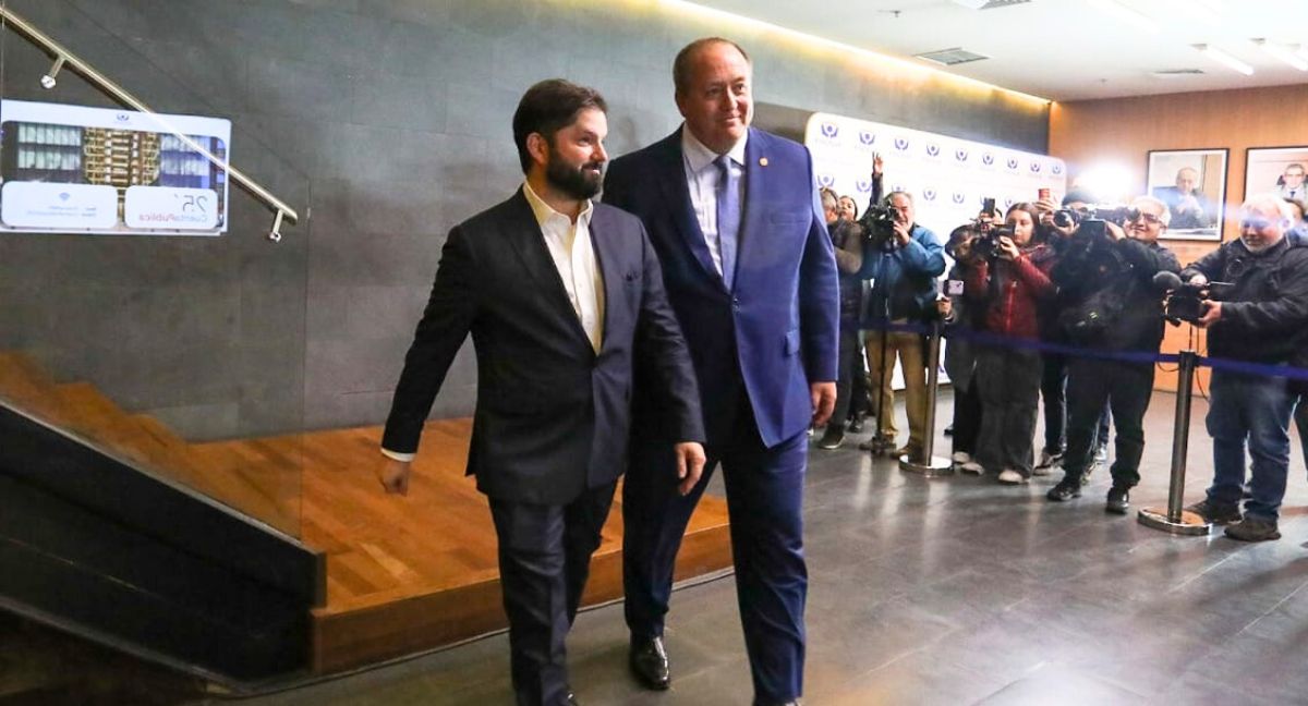 Gabriel Boric y Ángel Valencia