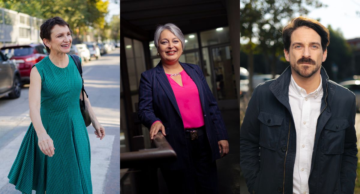 Carolina Tohá, Jeannette Jara y Gonzalo Winter