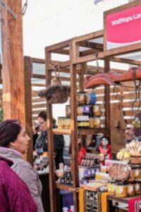 Trabajadores y artesanos en la Feria de emprendedores.