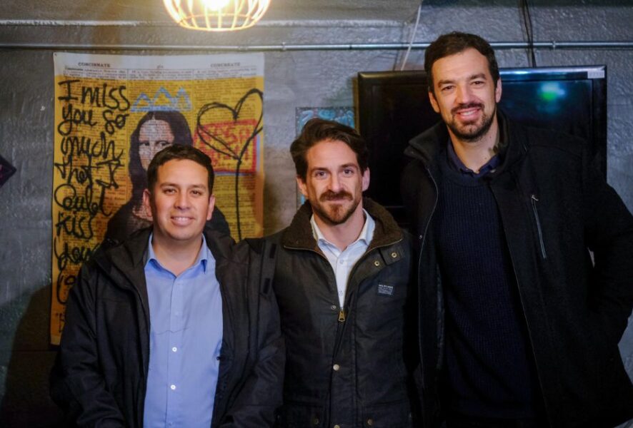 Matías Toledo, Gonzalo Winter y Tomás Vodanovic