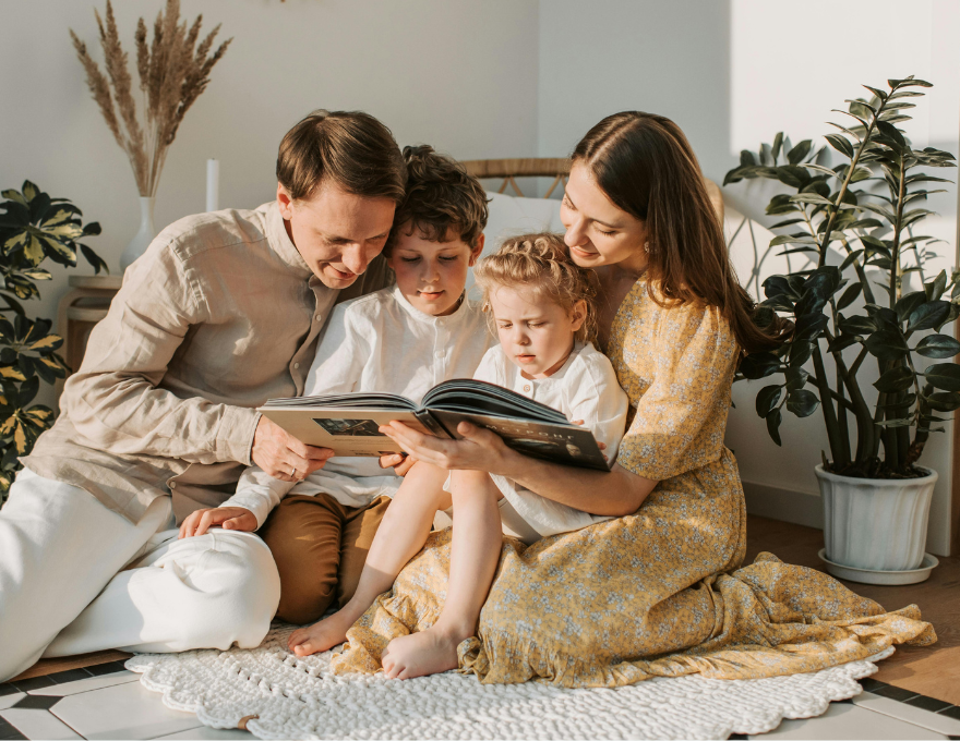 Padres enseñándole a sus hijos el Método Speed