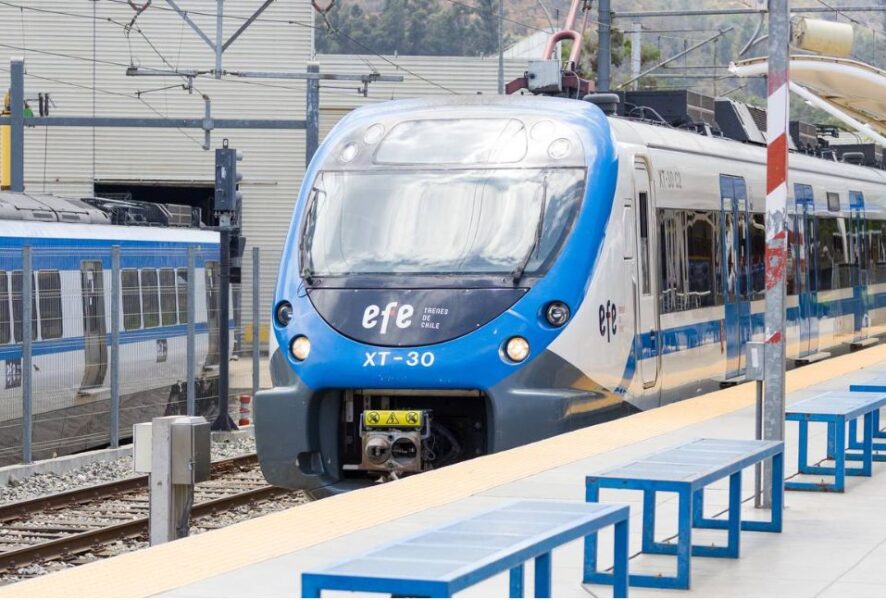 Avance del tren en La Araucanía