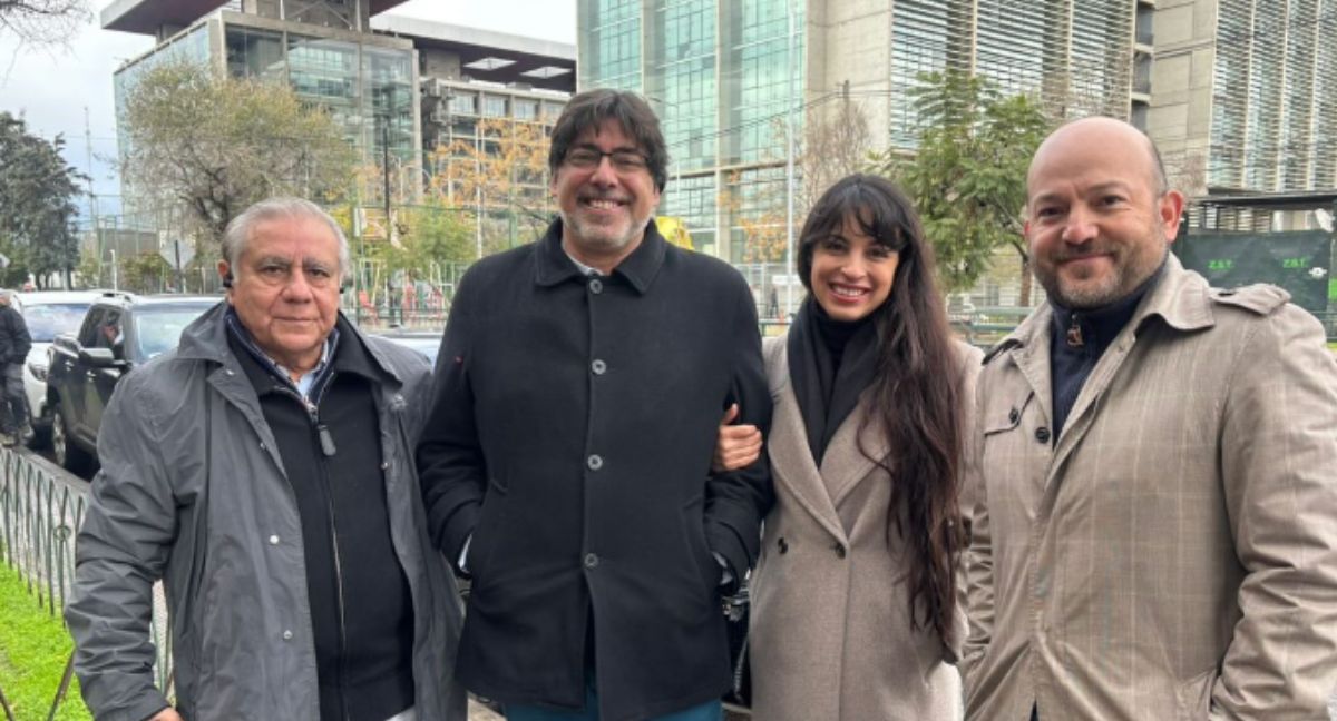 Juan Andrés Lagos, Daniel Jadue, Anjuli Tostes y Fernando Monsalve