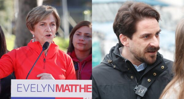 Evelyn Matthei y Gonzalo Winter