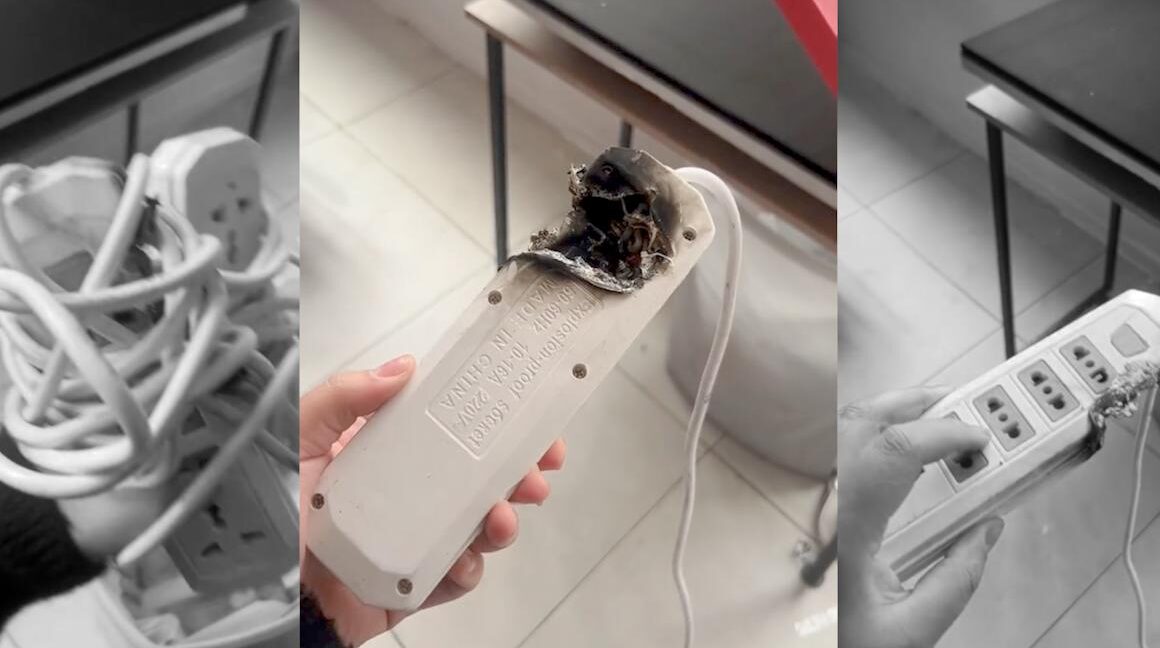 Influencer alerta incendio de alargador comprado en Barrio Meiggs