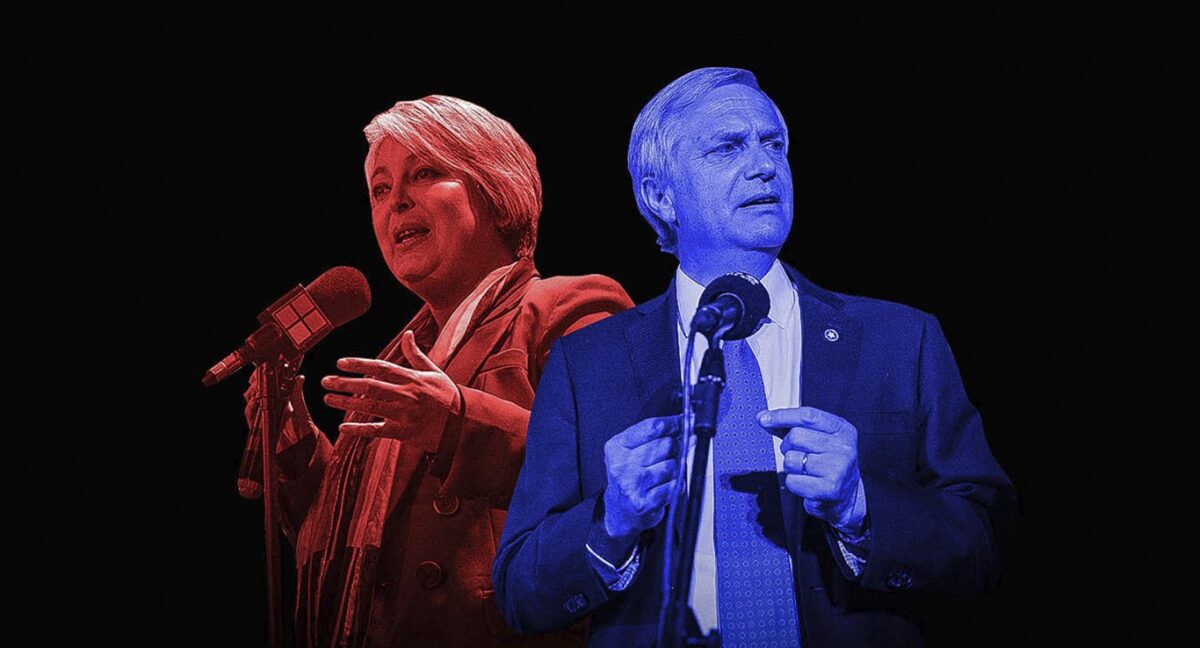 Jeannette Jara y José Antonio Kast.