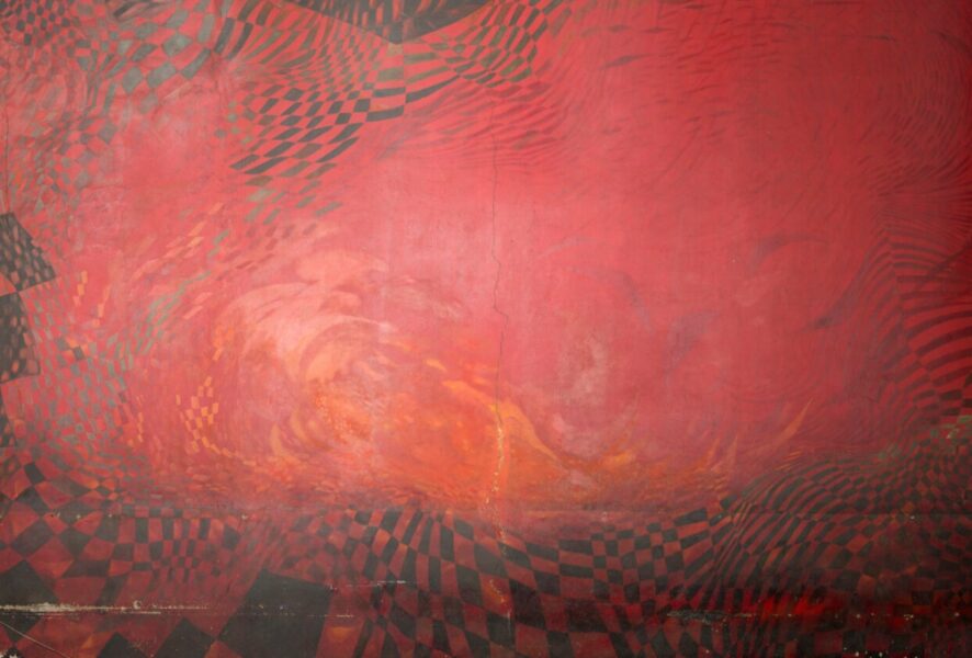 El mural "Terremoto" de Nemesio Antúnez. Foto: Pedro Bahamondes