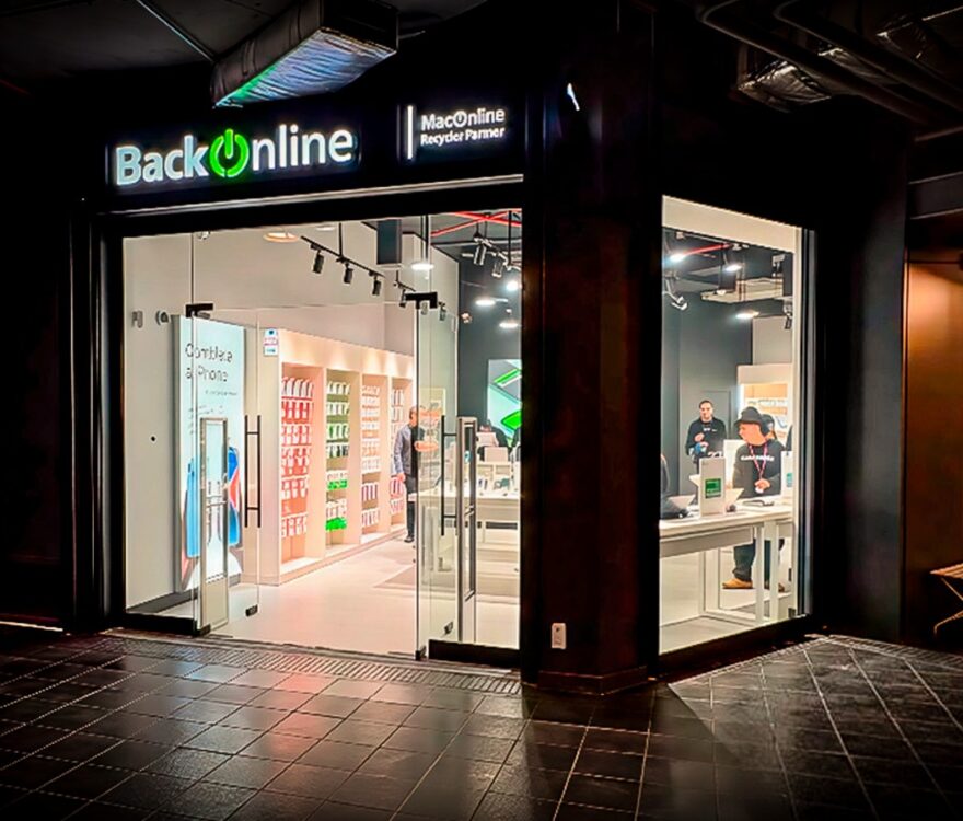 Tienda de Backonline, en dónde se venden productos apple reacondicionados.