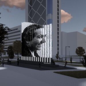 Monumento a Gabriela Mistral en Baquedano