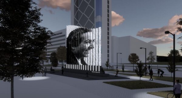 Monumento a Gabriela Mistral en Baquedano