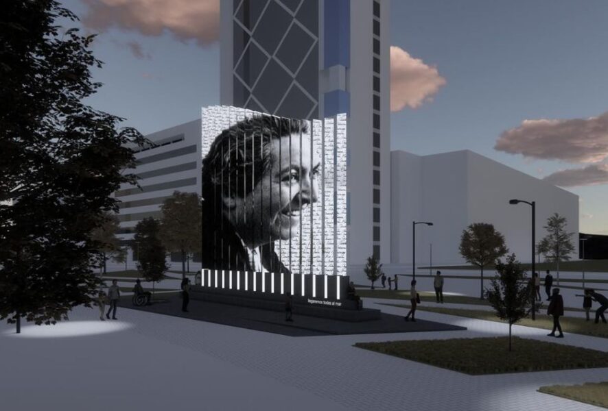 Monumento a Gabriela Mistral en Baquedano
