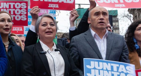 Jeannette Jara y Jorge Millaquén