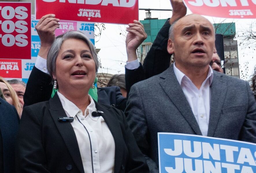 Jeannette Jara y Jorge Millaquén