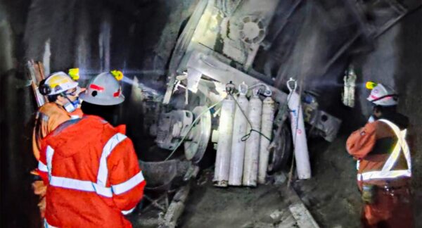 Mineros atrapados en Mina El Teniente