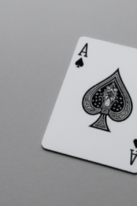 Carta As de casino en línea.