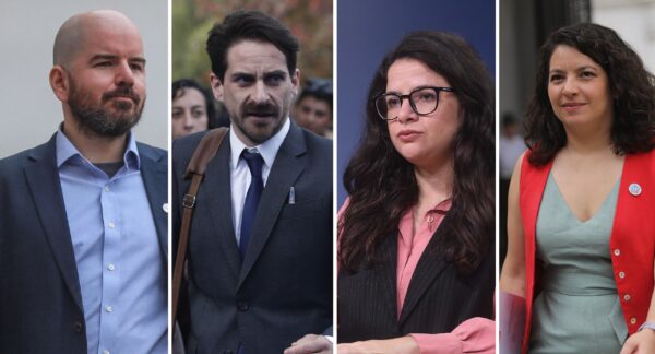 Giorgio Jackson, Gonzalo Winter, Antonia Orellana y Javiera Toro.