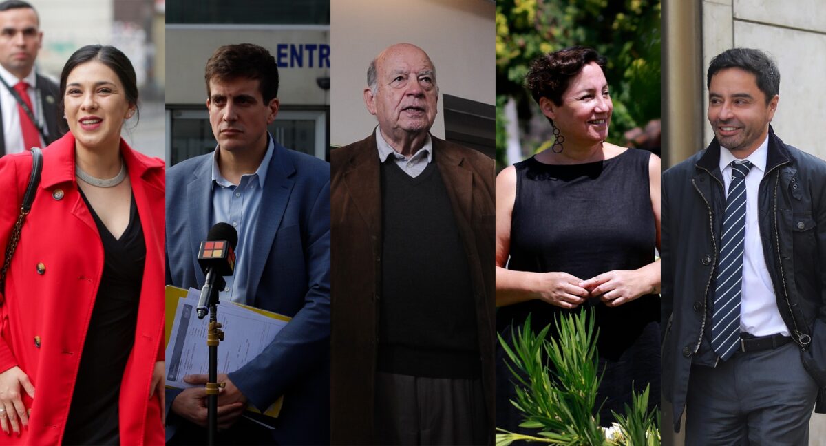 Karol Cariola, Diego Schalper, José Miguel Insulza, Beatriz Sánchez y Rodolfo Carter.