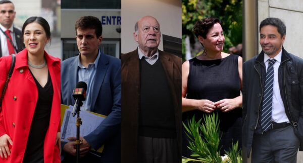 Karol Cariola, Diego Schalper, José Miguel Insulza, Beatriz Sánchez y Rodolfo Carter.