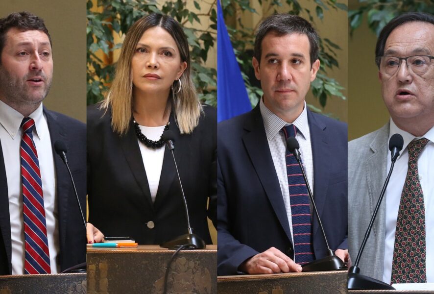 Juan Antonio Coloma, Marlene Pérez, Guillermo Ramírez y Daniel Lilayu.