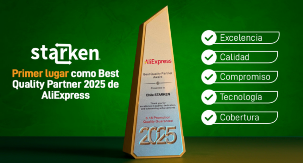 Starken fue escogido por Aliexpress como el Best Quality Partner 2025.