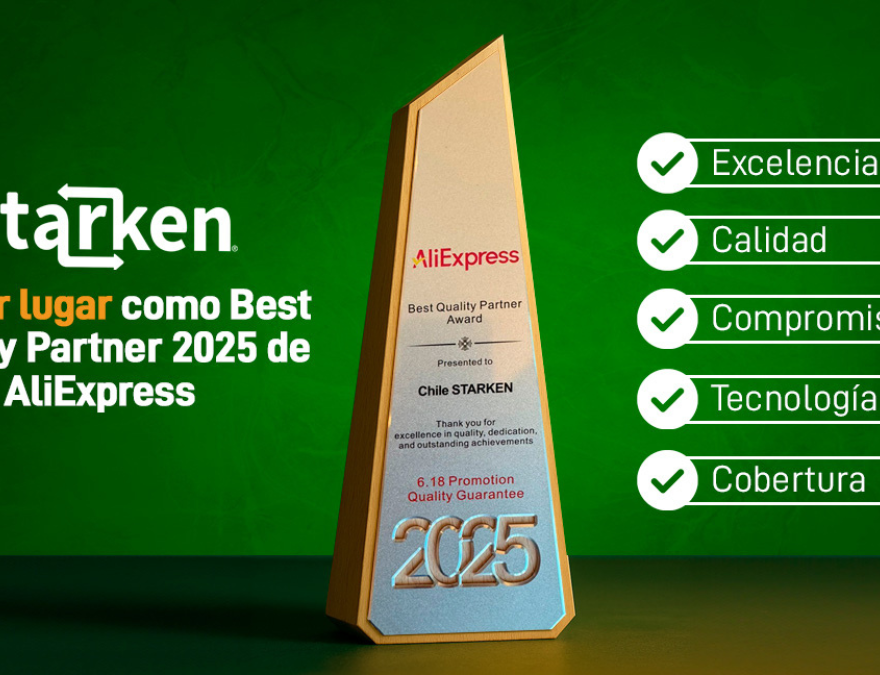 Starken fue escogido por Aliexpress como el Best Quality Partner 2025.
