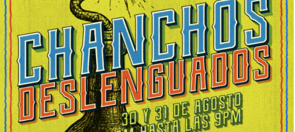 Flyer de la Feria de vinos Chanchos Deslenguados.