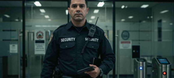 Foto de guardia de seguridad privada.