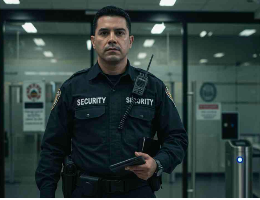 Foto de guardia de seguridad privada.
