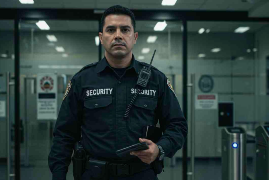 Foto de guardia de seguridad privada.