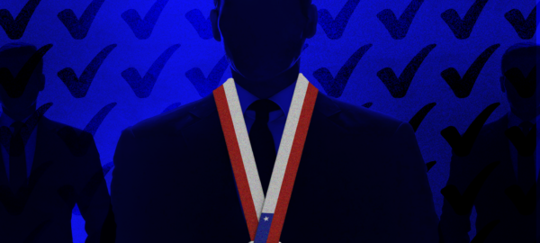 Foto de una criptomoneda como un candidato presidencial.
