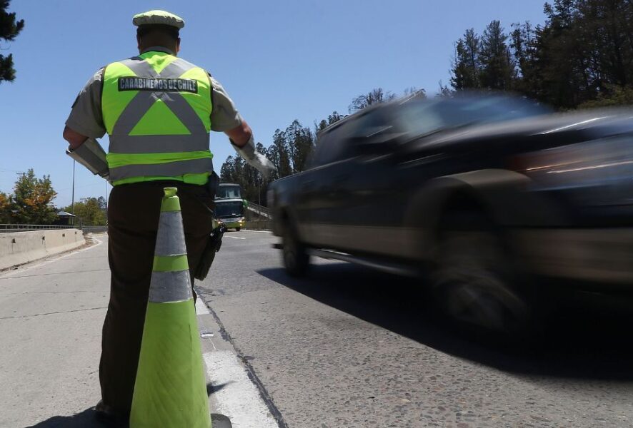 Conducto chileno no respeta límites de velocidad