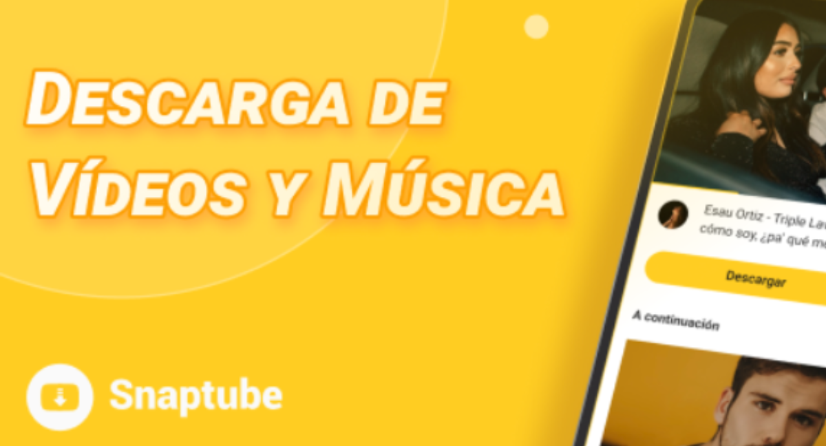 Foto que demuestra lo que es SnapTube.