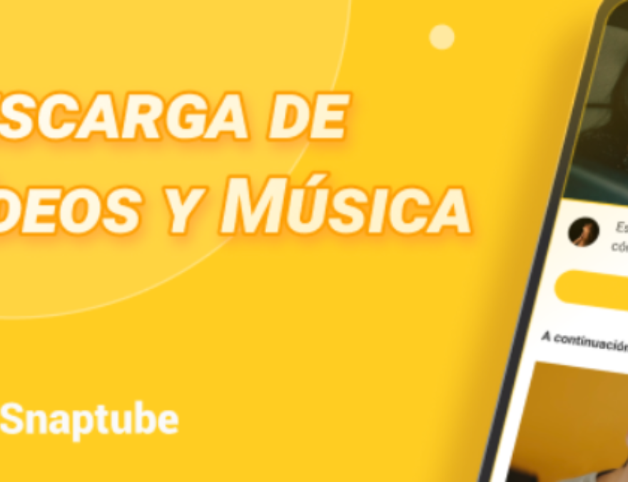 Foto que demuestra lo que es SnapTube.