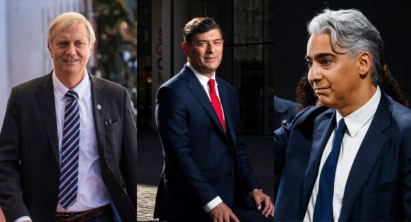José Antonio Kast, Franco Parisi y Marco Enríquez-Ominami