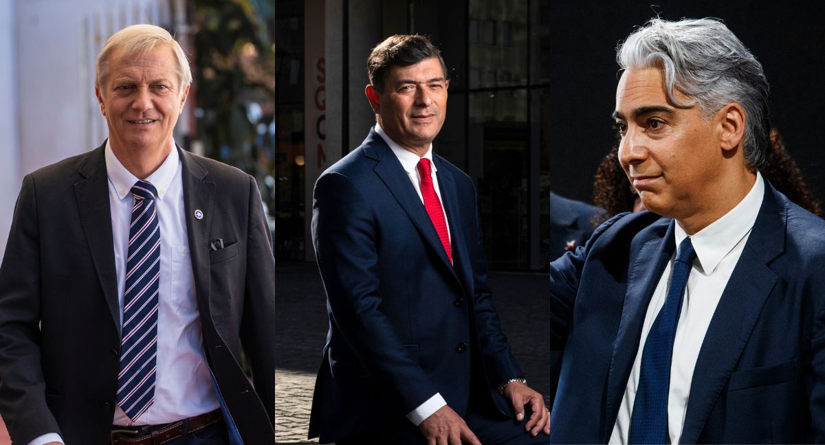 José Antonio Kast, Franco Parisi y Marco Enríquez-Ominami